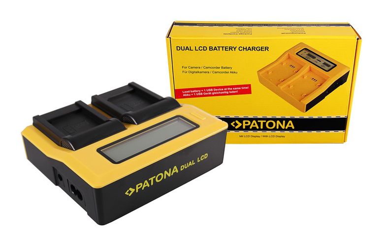 PATONA Dual LCD USB Ladegerät f. Panasonic DMW-BCM13 Lumix DMCFT5 DMC-FT5 DMCFT51 DMCTS5 DMC-TS5, PATONA 7660 4055655189774