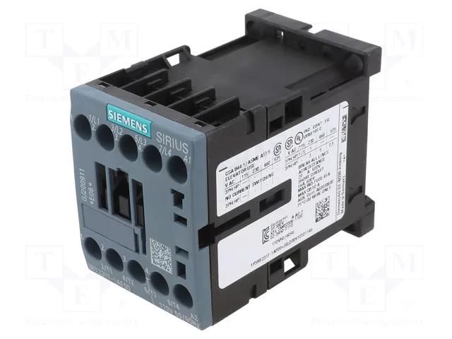Contactor: 4-pole; NO x4; 110VAC; 12A; 3RT23; screw terminals; 690V SIEMENS 3RT2317-1AF00