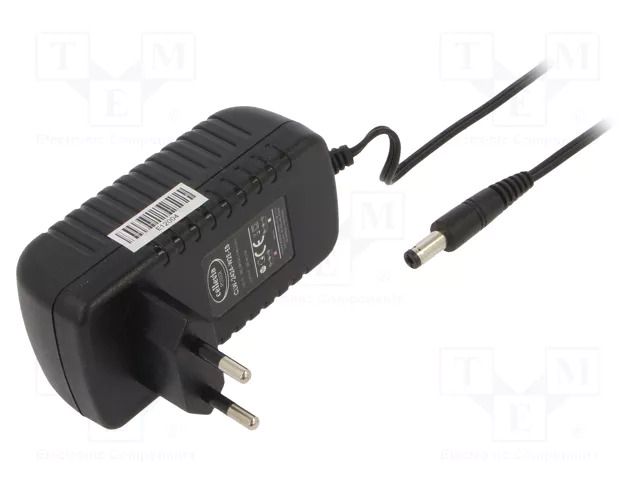 Power supply: switching; mains,plug-in; 24VDC; 1A; 24W; 86%; black CELLEVIA POWER CLW-2424-W2E-EB25