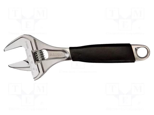Wrench; adjustable; Jaw capacity: 38mm; Overall len: 218mm; ERGO® BAHCO SA.9031C