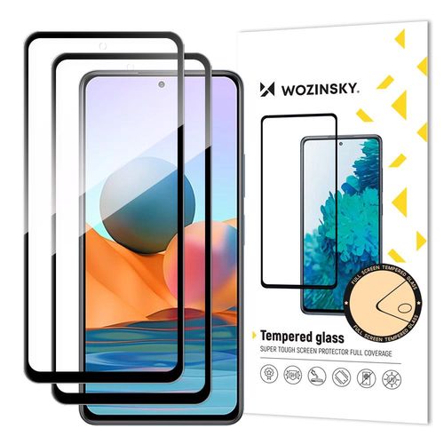 Wozinsky Full Glue Glass for Xiaomi Redmi Note 12 Pro+ / Note 12 Pro / Note 12 5G / Note 12 / Note 10 Pro - black (2 pcs.), Wozinsky 5907769318146 5907769318146