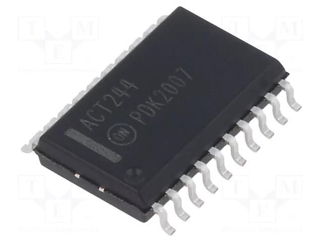 IC: digital; buffer,non-inverting,line driver; Ch: 8; SMD; SO20 ONSEMI 74ACT244SC