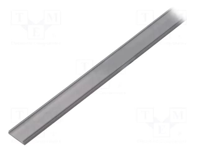 Cover for LED profiles; black; 1m; Kind of shutter: F; push-in TOPMET TOP-A2050041S