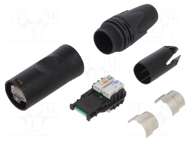 Connector: RJ45; RJ45; male; etherCON; PIN: 8; straight; for cable NEUTRIK NTR-NE8MX6-B-T