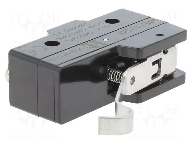 Microswitch SNAP ACTION; 15A/250VAC; 0.3A/220VDC; SPDT; ON-(ON) SPAMEL MS1706