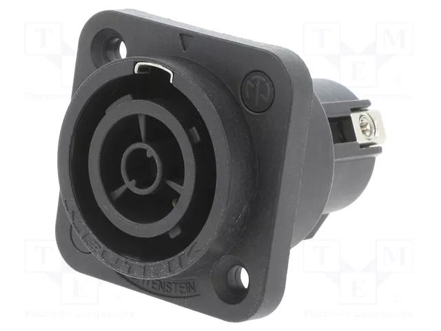 Connector: circular; socket; female; PIN: 3; for panel mounting NEUTRIK NTR-NAC3FPX-ST-TOP