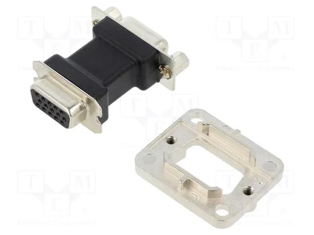 connector D-SUB FEEDTHROUGH 15P F-F NEUTRIK NTR-NADB15FF