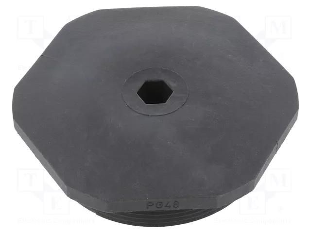 Stopper; PG48; IP54; polyamide; black; V-NE PG; Thread: PG; -20÷80°C HUMMEL HUMMEL-1255480111