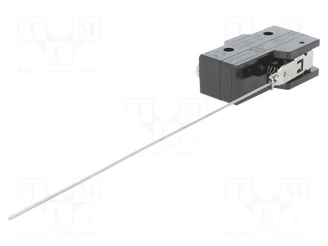 Microswitch SNAP ACTION; 15A/250VAC; 0.3A/220VDC; with lever SPAMEL MS1705