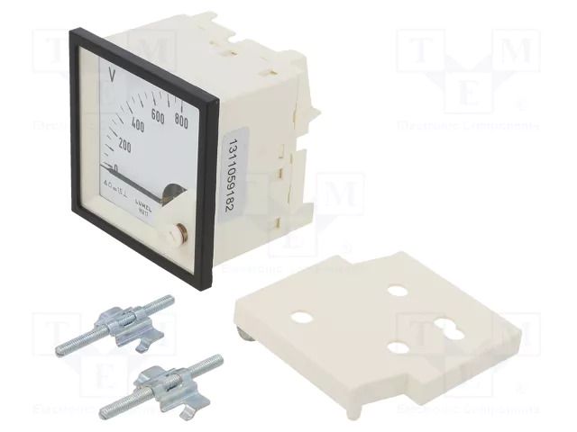 Voltmeter; on panel; VDC: 0÷800V; Class: 1.5; Umax: 600V; 72x72mm LUMEL MA17N-A61700000000