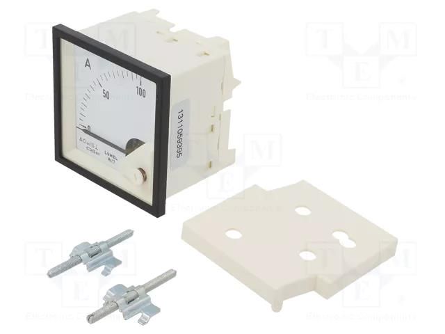 Ammeter; on panel; I DC: 0÷100A; Class: 1.5; Length: 61mm; 600V; MA17 LUMEL MA17N-AB1600000000