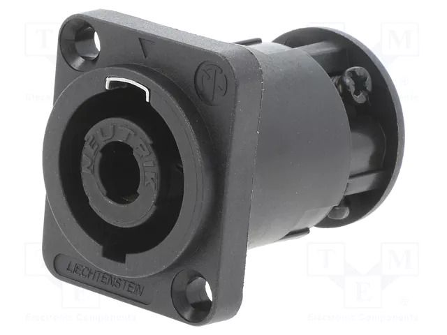 Male; for panel mounting,screw; plug; straight NEUTRIK NTR-NL4MP-ST