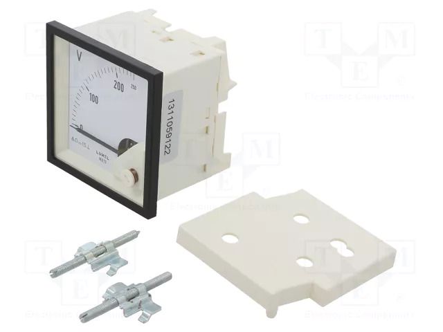 Voltmeter; on panel; VDC: 0÷250V; Class: 1.5; Umax: 600V; 72x72mm LUMEL MA17N-A61300000000