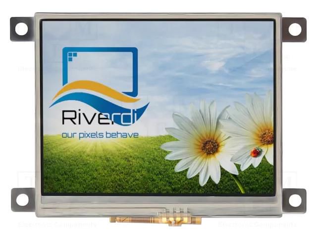 Display: TFT; 3.5"; 320x240; Illumin: LED; Dim: 77.7x64.7x8.15mm Riverdi SM-RVT3.5BCFWR00