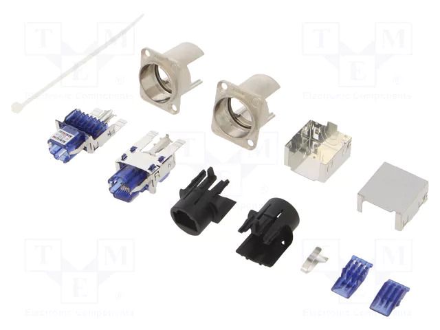 Socket; female; etherCON; PIN: 8; straight; Transition: coupler NEUTRIK NTR-NE8FDY-C6