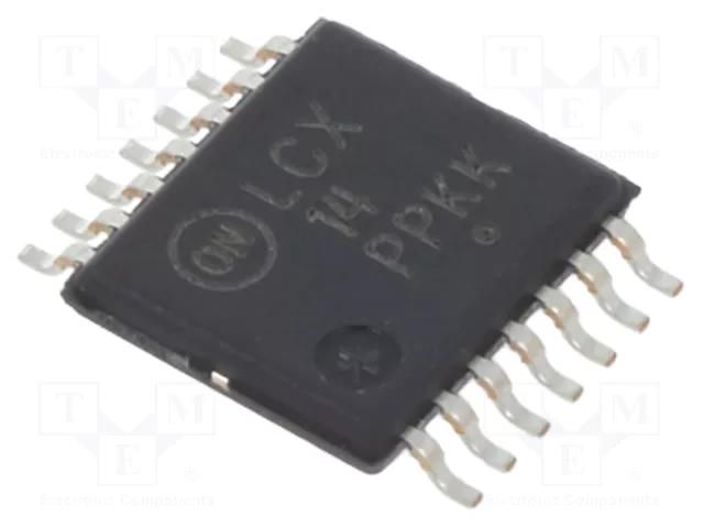 IC: digital; NOT; Ch: 6; IN: 1; CMOS,TTL; SMD; TSSOP14; 2÷3.6VDC; tube ONSEMI MC74LCX14DTG