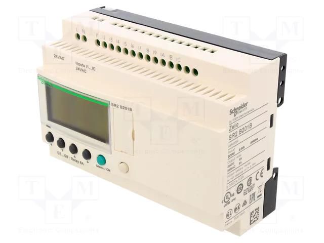 Programmable relay; IN: 12; Analog in: 0; OUT: 8; Zelio Logic; IP20 SCHNEIDER ELECTRIC SR2B201B