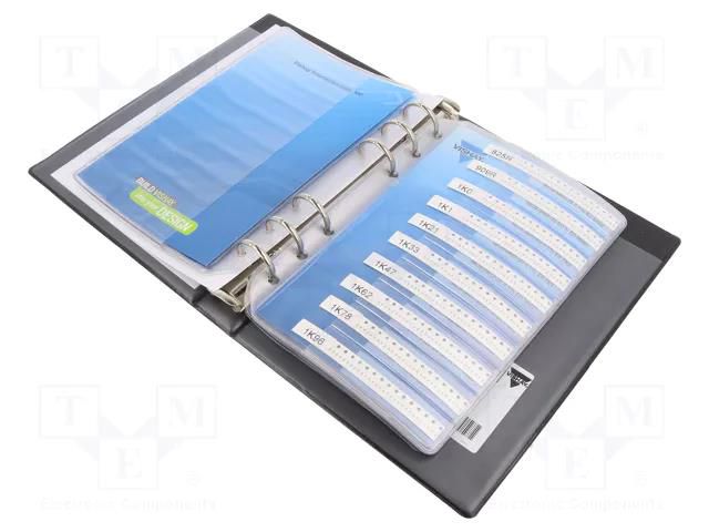 Kit: resistors; SMD; 0402; ±0.1%; 47Ω÷221kΩ; No.of val: 90; 3600pcs. VISHAY LCS964MCS04020DB00