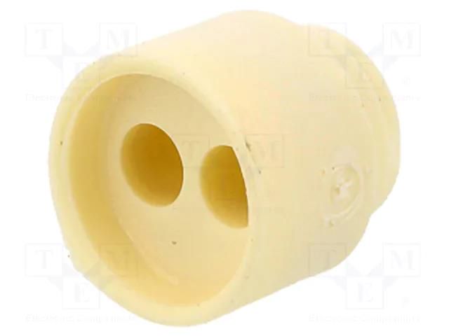 Insert for gland; 4mm; M16,PG11,PG13,5; elastomer; Holes no: 2 HUMMEL HUMMEL-1089110219