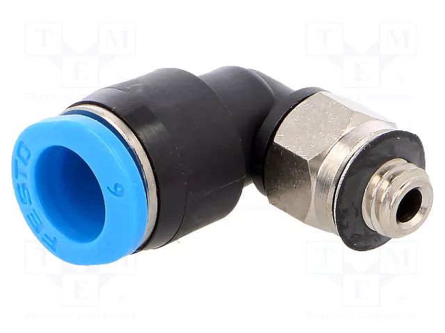 Push-in fitting; angled 90°; -0.95÷6bar; Gasket: NBR caoutchouc FESTO QSML-M5-6