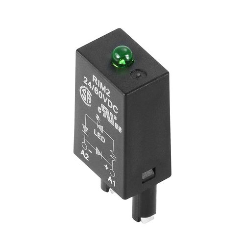 RIM 2 24/60VDC, Free-wheel diode, LED indication, 24 - 60 VDC, Weidmuller 7760056016 4032248878123