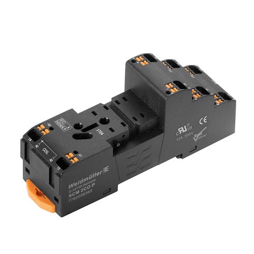 SCM 2CO P, Relay socket, 12 A, PUSH IN, 2 CO , Weidmuller 7760056362 6944169772269
