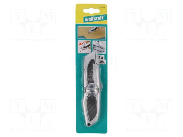 Knife; universal; Handle material: metal WOLFCRAFT WF4133000