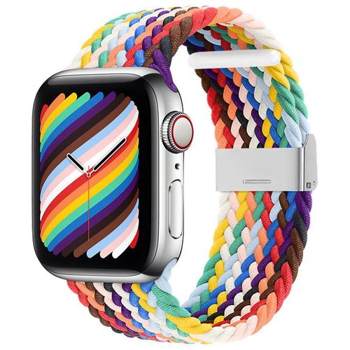 Braided Fabric Strap Bracelet Strap Fabric Band for Apple Watch 38 / 40 / 41 mm - Multicolor, Hurtel 5907769336607 5907769336607