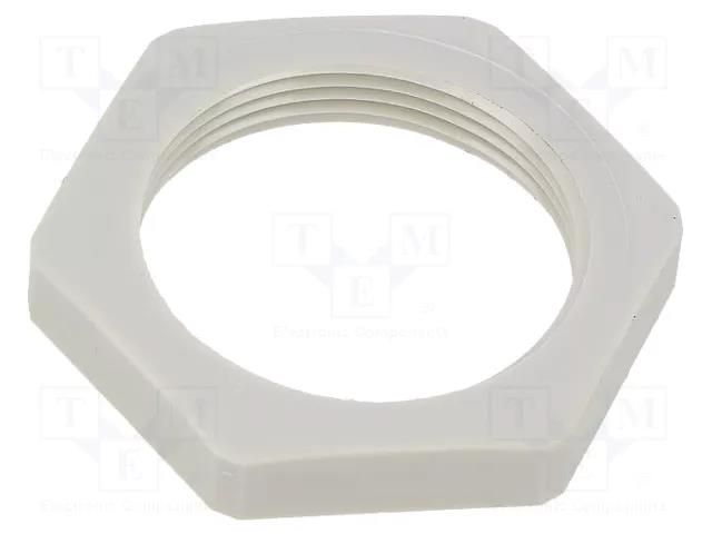 Nut; Thread: metric; polyamide; PMAFIX MN; grey; Pitch: 1.5; 41mm PMA I-GMN-M32