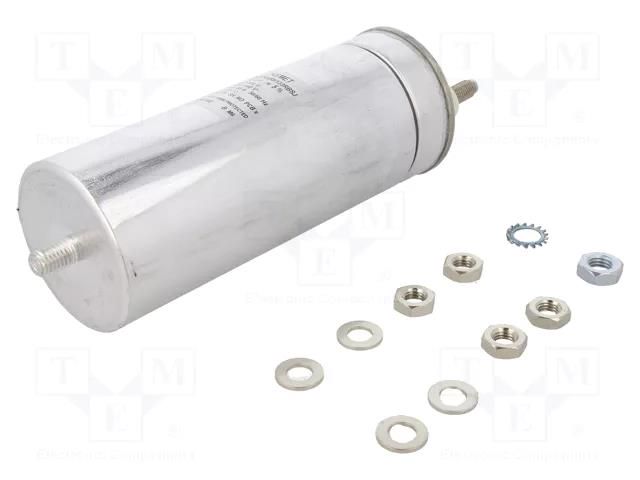 Capacitor: polypropylene; 133uF; Leads: M10 screws; M12 screw KEMET C44PKGR6133RBSJ
