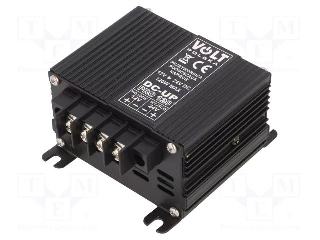 Converter: DC/DC; Uout: 24VDC; Usup: 12VDC; 4A; Out: screw terminal VOLT POLSKA 4ZDCUP1200
