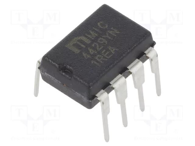 IC: driver; gate driver; DIP8; 6A; Ch: 1; 4.5÷18V; 1.6MHz MICROCHIP TECHNOLOGY MIC4429YN
