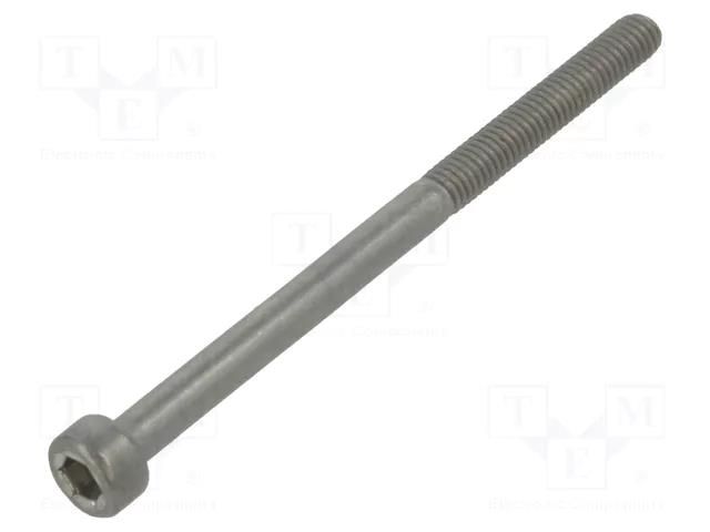 Screw; M3x45; 0.5; Head: cheese head; hex key; HEX 2.5mm; DIN 912 KRAFTBERG M3X45/D912-A2