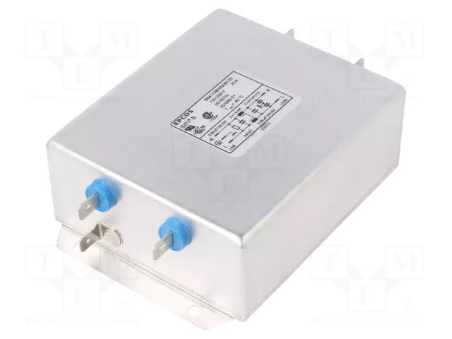 Filter: anti-interference; single-phase; 250VAC; Ioper.max: 20A EPCOS B84112B0000B120