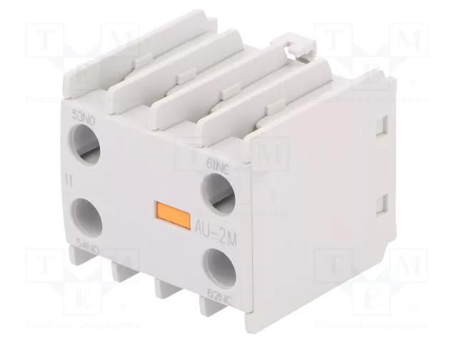 Auxiliary contacts; Leads: screw terminals; front; -5÷60°C; IP20 LS ELECTRIC AU-2M-1A1B