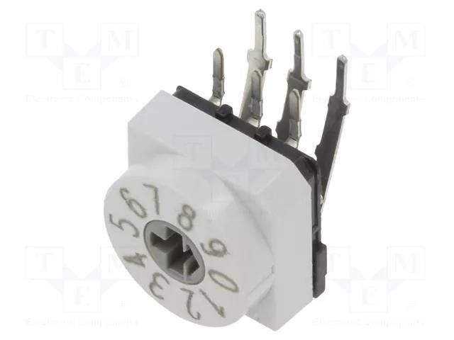 Encoding switch; DEC/BCD; Pos: 10; THT; Rcont max: 80mΩ; PT65 PTR HARTMANN PT65701L254H