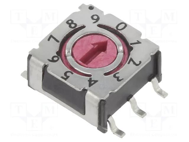 Encoding switch; DEC/BCD; Pos: 10; SMD; Rcont max: 80mΩ; P36 PTR HARTMANN P36SMT101H