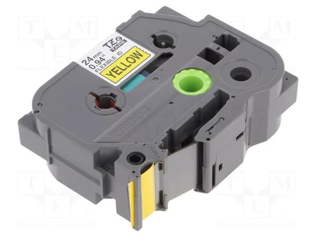 Tape; 24mm; 8m; yellow; Character colour: black BROTHER BR-TZEFX651