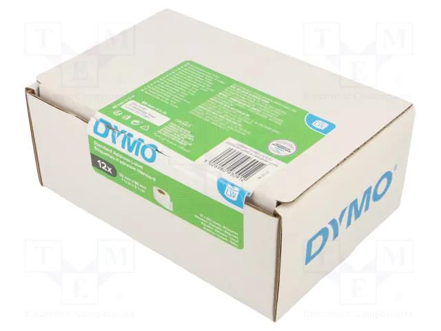 Label; 89mm; 28mm; white; 12rl. DYMO DYMO.2093091