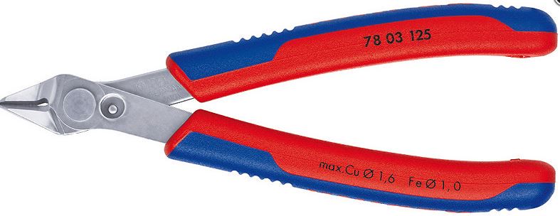 Diagonal cutters 78 03 125 Cu max Ø1.6mm stainless steel, head polished 78 03 125 KNIPEX KNIP/7803125 4003773035381