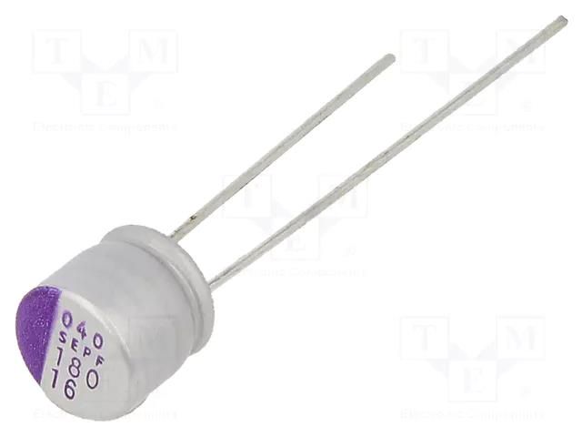 Capacitor: polymer; 180uF; 16VDC; SEPF; THT; ±20%; -55÷105°C; OS-CON PANASONIC 16SEPF180M