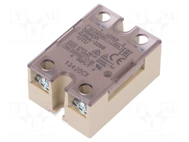 Relay: solid state; Ucntrl: 100÷240VAC; 25A; 24÷240VAC; G3NA OMRON G3NA-225B-240AC