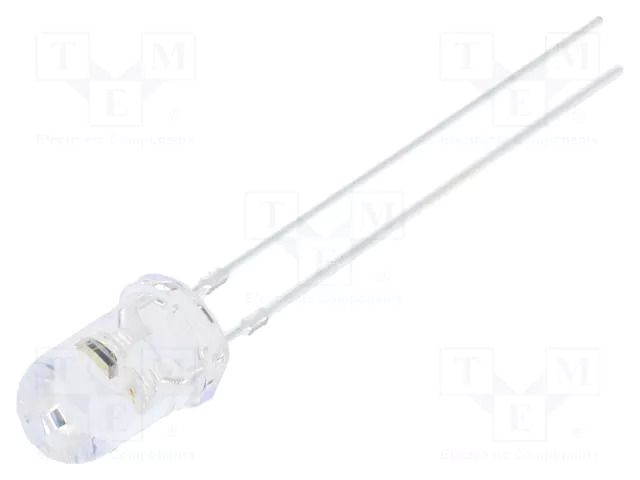 LED; yellow; 5mm; blinking; 5800÷6500mcd; 30°; 3÷5VDC; 20mA; 1Hz OPTOSUPPLY OSY5MR5A31A-1.0HZ