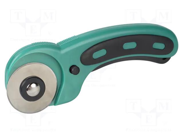 Knife; paper,textiles; locked blade; Handle material: plastic WOLFCRAFT WF4152000