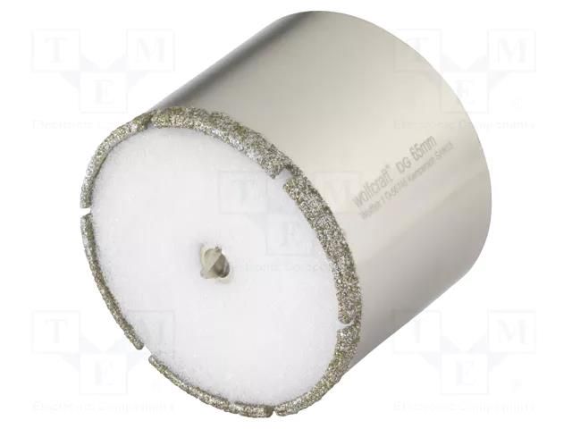 Diamond hole saw; 65mm; glaze,ceramic tile; CERAMIC WOLFCRAFT WF5930000