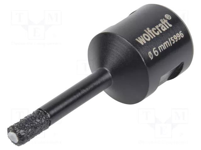 Diamond hole saw; glaze,ceramic tile; CERAMIC WOLFCRAFT WF5996000