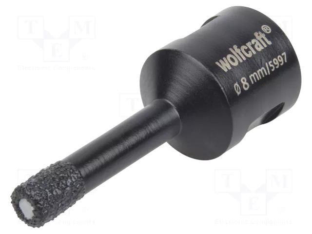 Diamond hole saw; glaze,ceramic tile; CERAMIC WOLFCRAFT WF5997000
