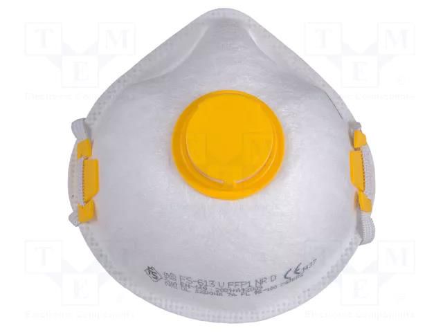 Dust respirator; disposable,with valve FILTER SERVICE FS-613V-FFP1