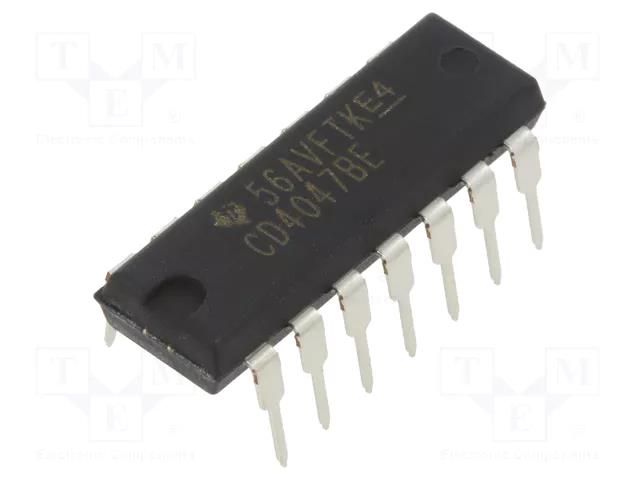 IC: digital; astable,monostable,multivibrator; CMOS; 3÷18VDC; THT NTE Electronics NTE4047B