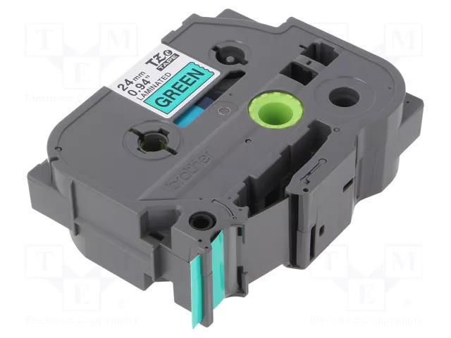 Tape; 24mm; 8m; green; Character colour: black; laminated,glued BROTHER BR-TZE751